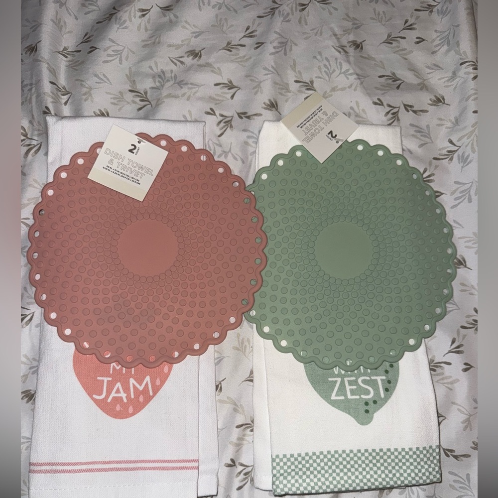 Two Dish Towel/ Potholder sets